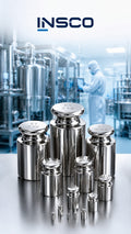 INSCO calibration weights in a laboratory. Representative selection image; refer to product specifications for mass range and accuracy class.